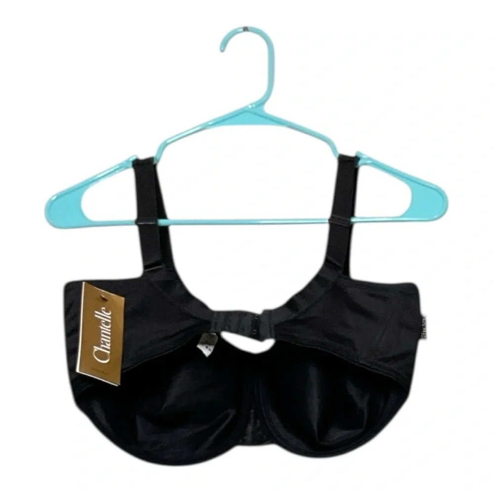 Womens Chantelle black, full coverage, underwire bra, size 36DDDD